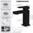 Premium Matte Black Bathroom Sink Faucet, Solid Brass Constructed, Modern Design For Elegance