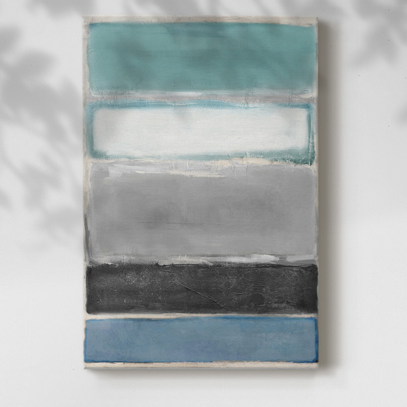 Simple Design Color Blocks - Impression sur toile tendue