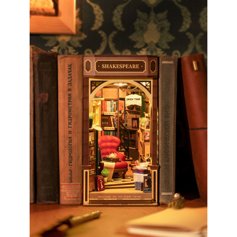 Ensemble de coin-livre bricolage 3D - Libraire 194 pièces