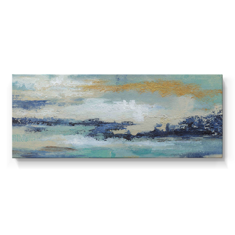 Sea Isle II - Toile tendue avec châssis - Prêt à accrocher, H 12 po x l 30 po