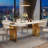 Maghan Metal Base Dining Table-1206840310-1206840296-1206840299