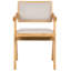46cm H Polyester Upholstered Armchair in Brown