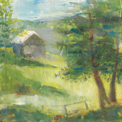 Grey Barn by Sue Schlabach - Wrapped Canvas Painting