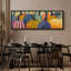 Colourful Polka Dot Pumpkins Framed Canvas - Whimsical Pop Art Style Fall Decor-115165156-115165157