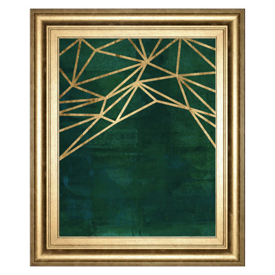 Golden Web Wall Art - 22" x 26" - Gold Frame