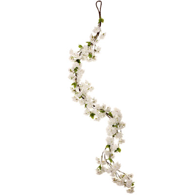 60'' in. Faux Cherry Blossom Garland