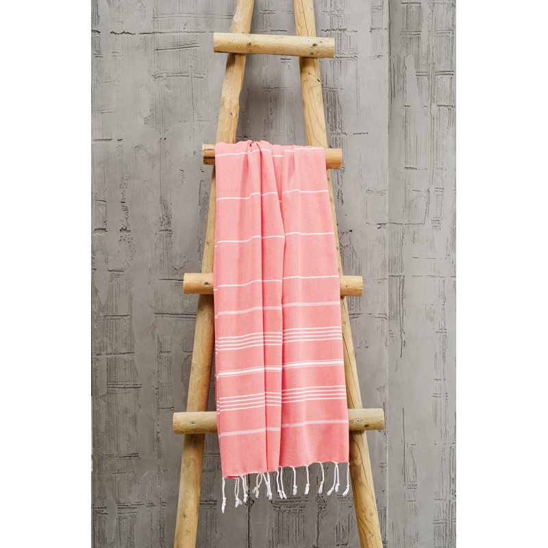 Serviette de plage 100% coton Potts, Rouge