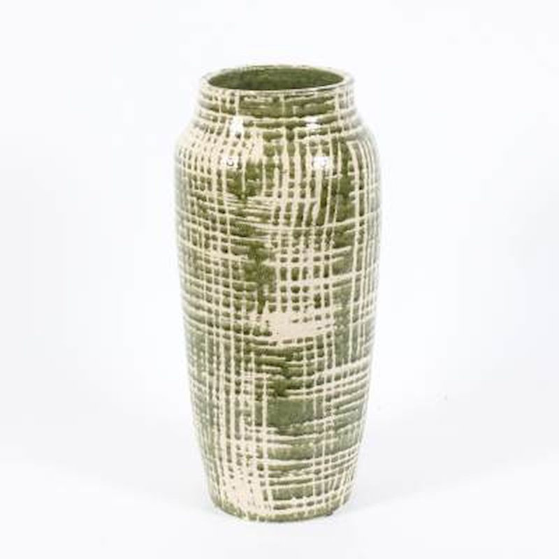 Vase de table en céramique 15,35 po green Hillsville
