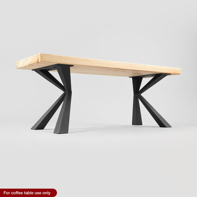 Pieds de table basse en métal Kheops