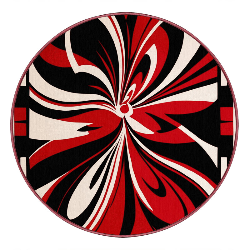 Aurora Flame Rug, Round 4'