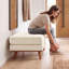 Repose-pieds rembourré 29,7 po Inayat-469517778