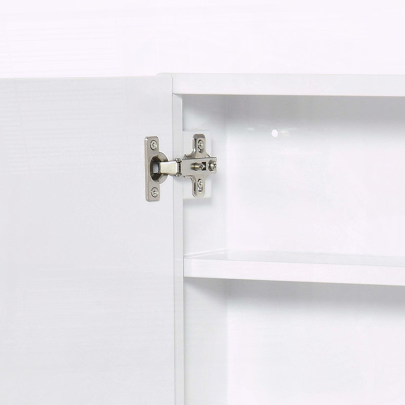 Armoire de salle de bain à miroir avec cadre en acier