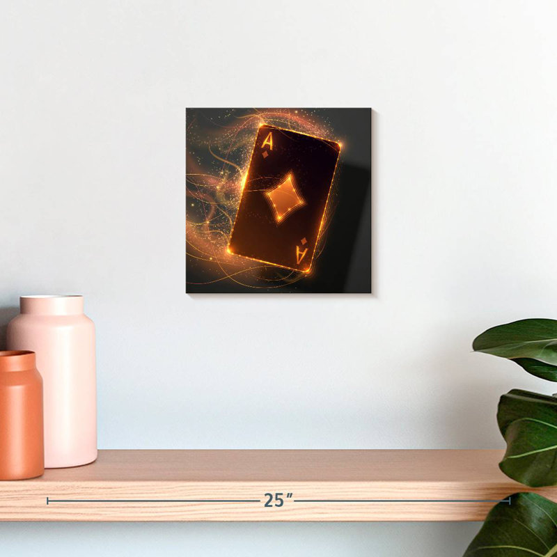 Senne Golden Ace Card, H 10 po x l 10 po