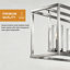 Luminaire suspendu linéaire pour îlot de cuisine à 5 lumières de 42 po (l) 42 po (l) Luminaire linéaire linéaire pour îlot de cuisine à 5 lumières de style campagnard-1490811316