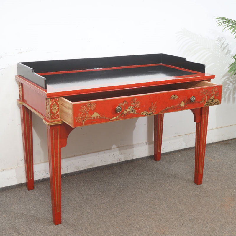 Commode classique rouge