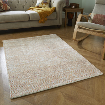 Magdaleno Solid Colour Wool Hand Woven Area Rug