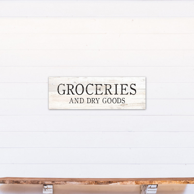 " Groceries & Dry Goods Sign "