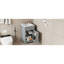 Meuble-lavabo de 20 po avec lavabo, armoire de salle de bain avec porte à fermeture douce, support de rangement et tablette réglable-1469615518
