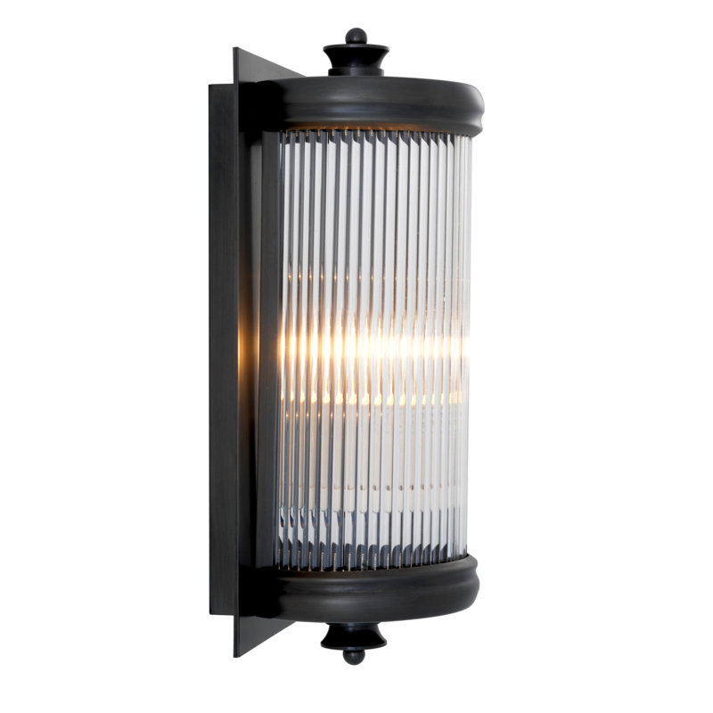 Glorious Iron Flush Mounted Sconce, Bronze
