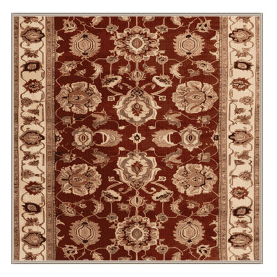 Machine Washable Persian Brown Area Rug