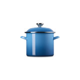 Le Creuset Enamel-On-Steel Stockpot With SS Knob, 10 Qt., White