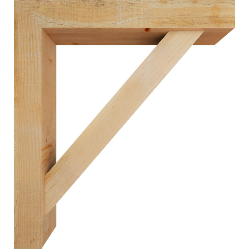 Support de bloc traditionnel avec entretoise décalée, 36 x 32, Sapin Douglas de l 6 po (scié brut)