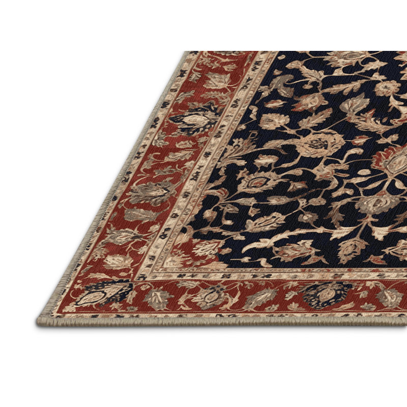 Tapis brun lavable à la machine, Carré 3 pi