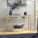 Siviline 106.7cm Glass Top Console Table