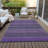 Kinslee Washable Striped Indoor / Outdoor Rug-460916752
