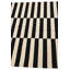 Tapis noir et blanc Orta