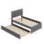 Lit plateforme tapissier avec lit gigogne-1948267935