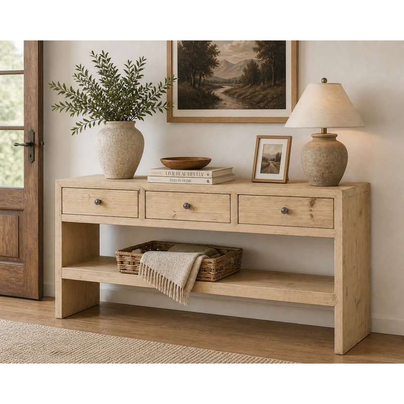 59'' W Solid Wood Console Table