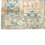 Tapis unique ivoire / orange 8 pi 1 po x 11 pi 9 po années 1990