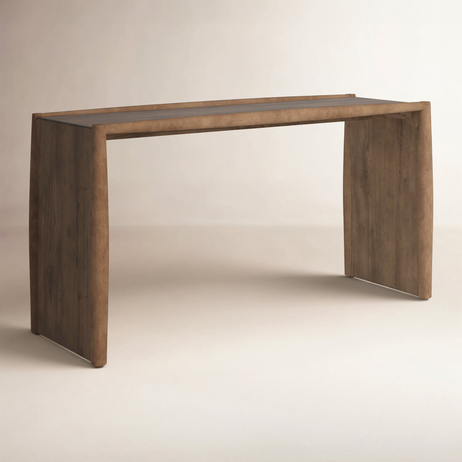 Cayenne 60'' Solid Wood Console Table, Weathered Oak