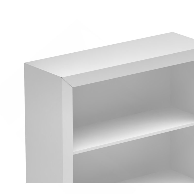 Bibliothèque 1,0 avec 5 tablettes en blanc