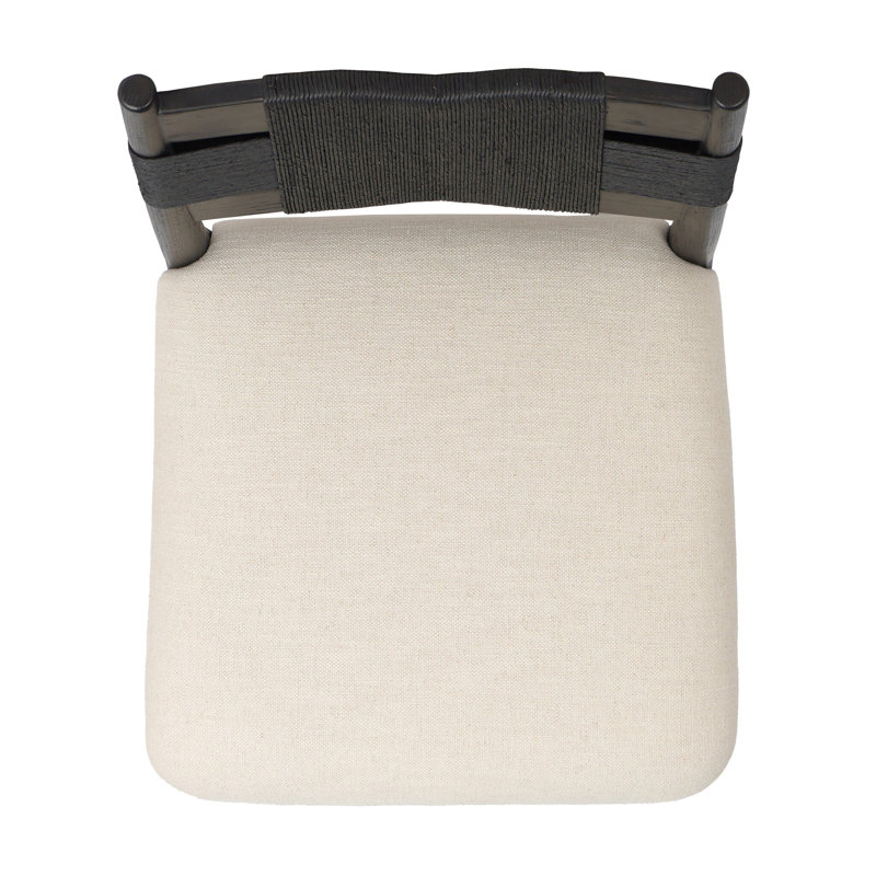 Tova Upholstered Stool, Black