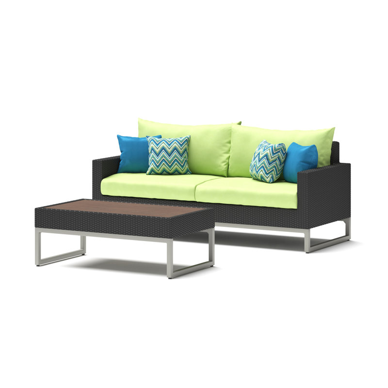 Outdoor Sunbrella Sofa Cushion Cover, Bliss White Sunbrella®, 25'" W x 5" D
