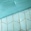 Édredon Cool pour lit simple / simple TG - avec décoration géométrique argentée, belle, décoration-118754022-118754026