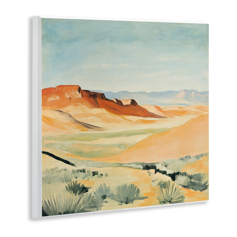 Plaque murale paysage désertique, design par Petal Prints Design