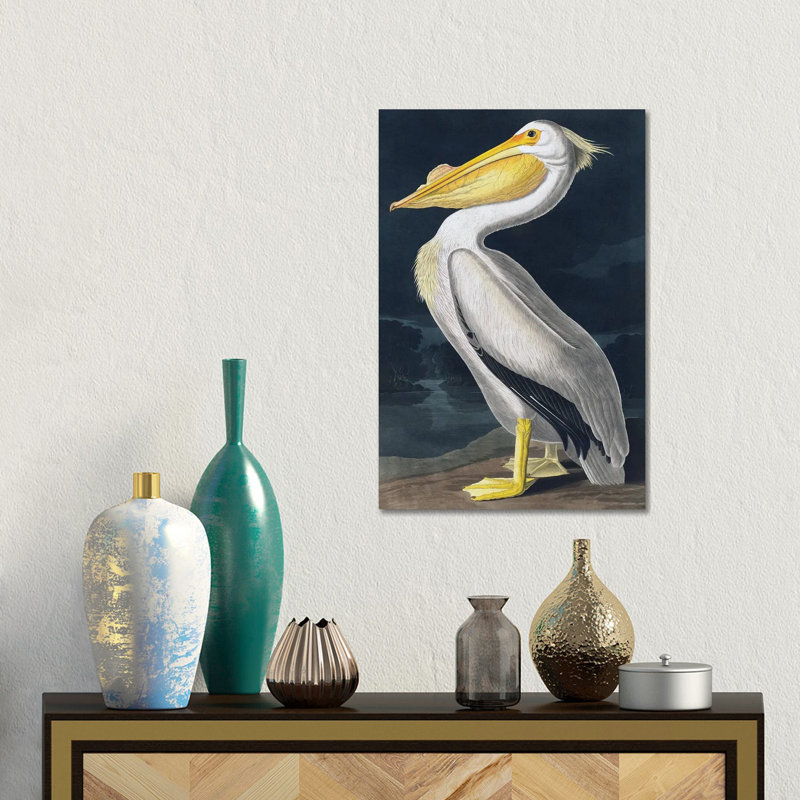 Pelican, No Frame, Canvas, 12'' H x 8'' W