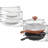 3-Tier Counter And Cabinet Corner Shelf Organizer, 2 Pack, Chrome