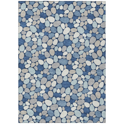 Machine Washable Indoor/Outdoor Chantille ACN2817 Geometric Rug