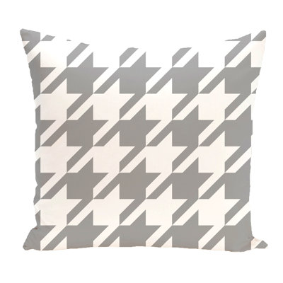 Houndstooth Outdoor Reversible Throw Pillow