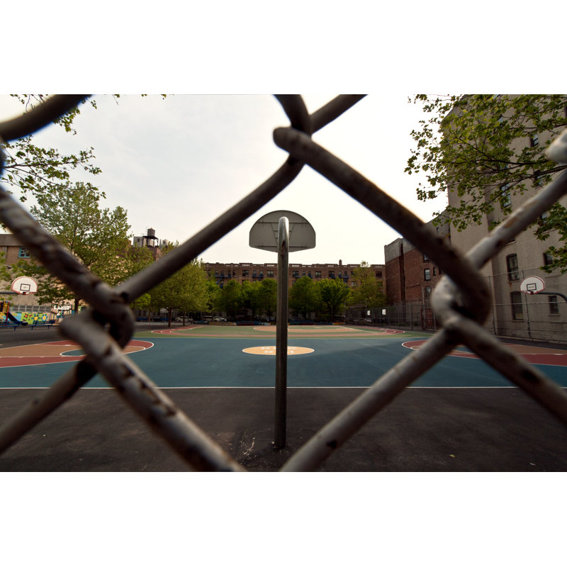 Harlem Basketball Field by Poladamonte - Wrapped Canvas Print, 30cm H x 46cm W
