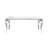 Tywona 70" Faux Marble Top Metal Base Dining Table-1626243947