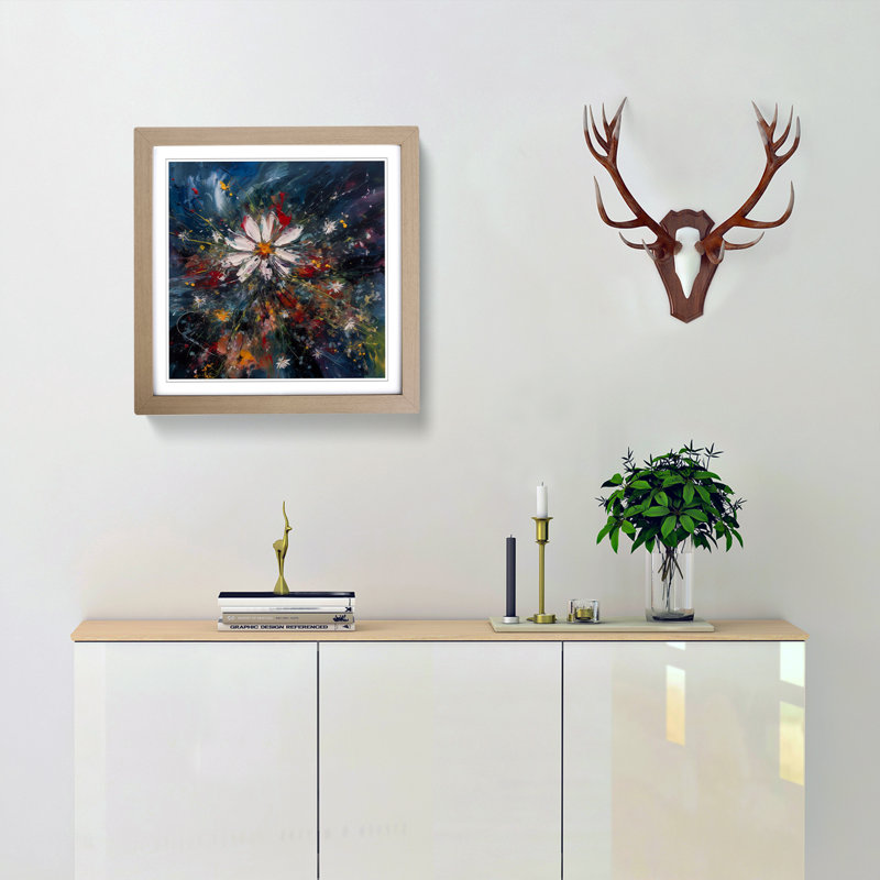 Cosmos Expressionism No.3 - Framed Print, Oak