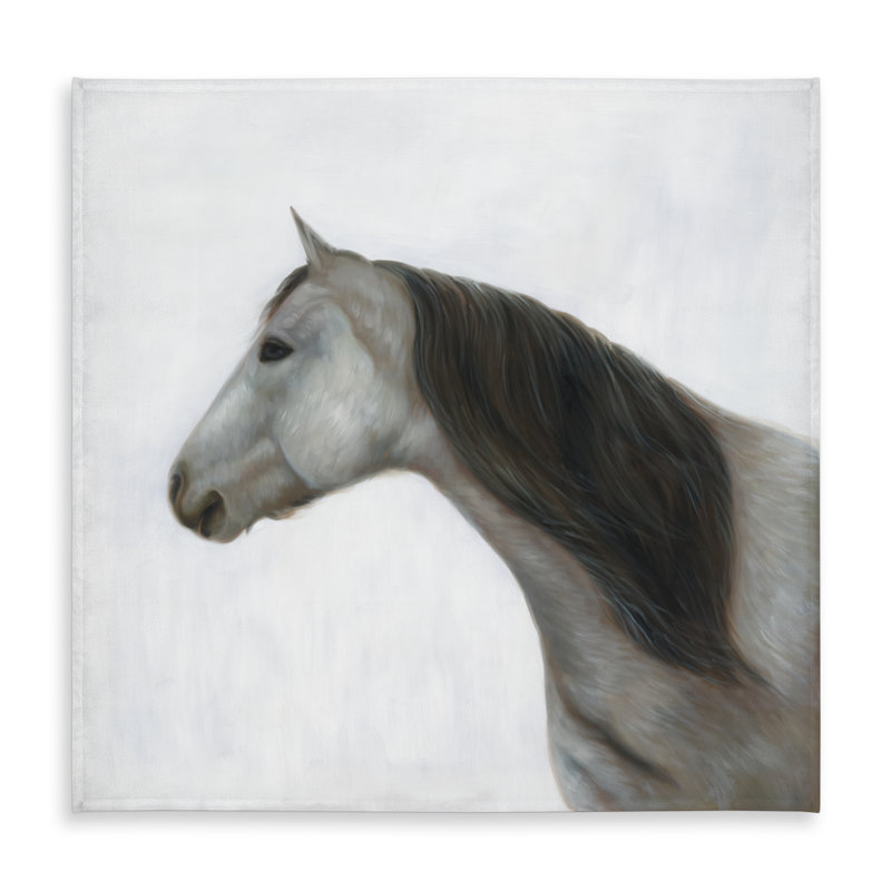 Winter Horse White Rustic Tablecloth | Indoor/Outdoor Decor