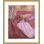 «Woman Sat on a Red Cettee» par Henri de Toulouse-Lautrec - Impression sur toile