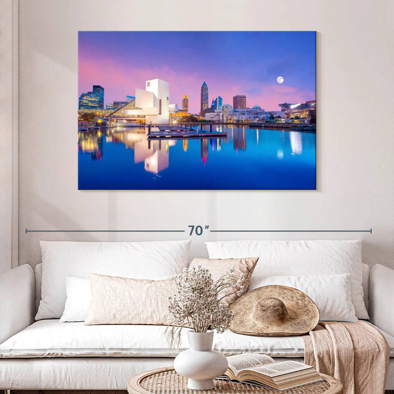 Senne Downtown Cleveland Reflection, 32" H x 48" W