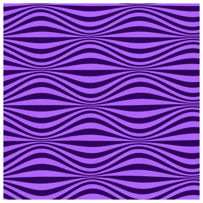 Purple Wavy Lines Comforter